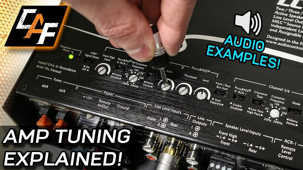 Amplifier Tuning Settings How To - Gain, Crossovers, Bass Boost