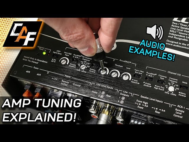 Amplifier Tuning Settings How To - Gain, Crossovers, Bass Boost class=