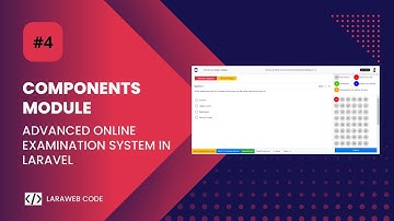 Part-4 Create Components Module | Advanced Online Examination System in Laravel #laravelproject #php