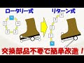 バイクのトランスミッション　ロータリー式からリターン式に改造する方法　交換部品不要！エンジンを下ろす必要も無し！