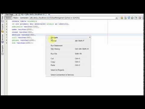 Make id as primary key with auto-generated  in java db database