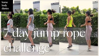Homebody diaries ep.1 : 7 day jump rope challenge 1000 times (โดดเชือก 1000 ครั้ง)