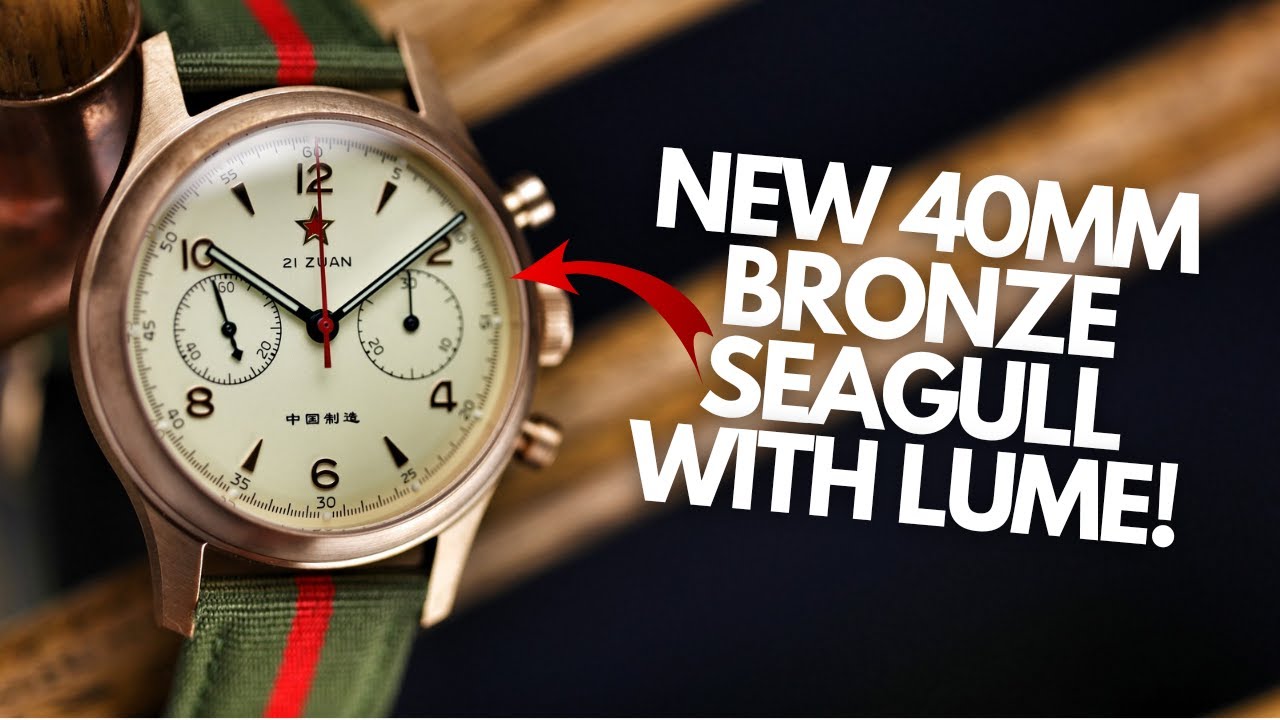 Seagull 1963 Bronze Lume Edition 40mm Best Mechanical Chronograph