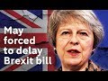 May forced to delay Brexit bill publication