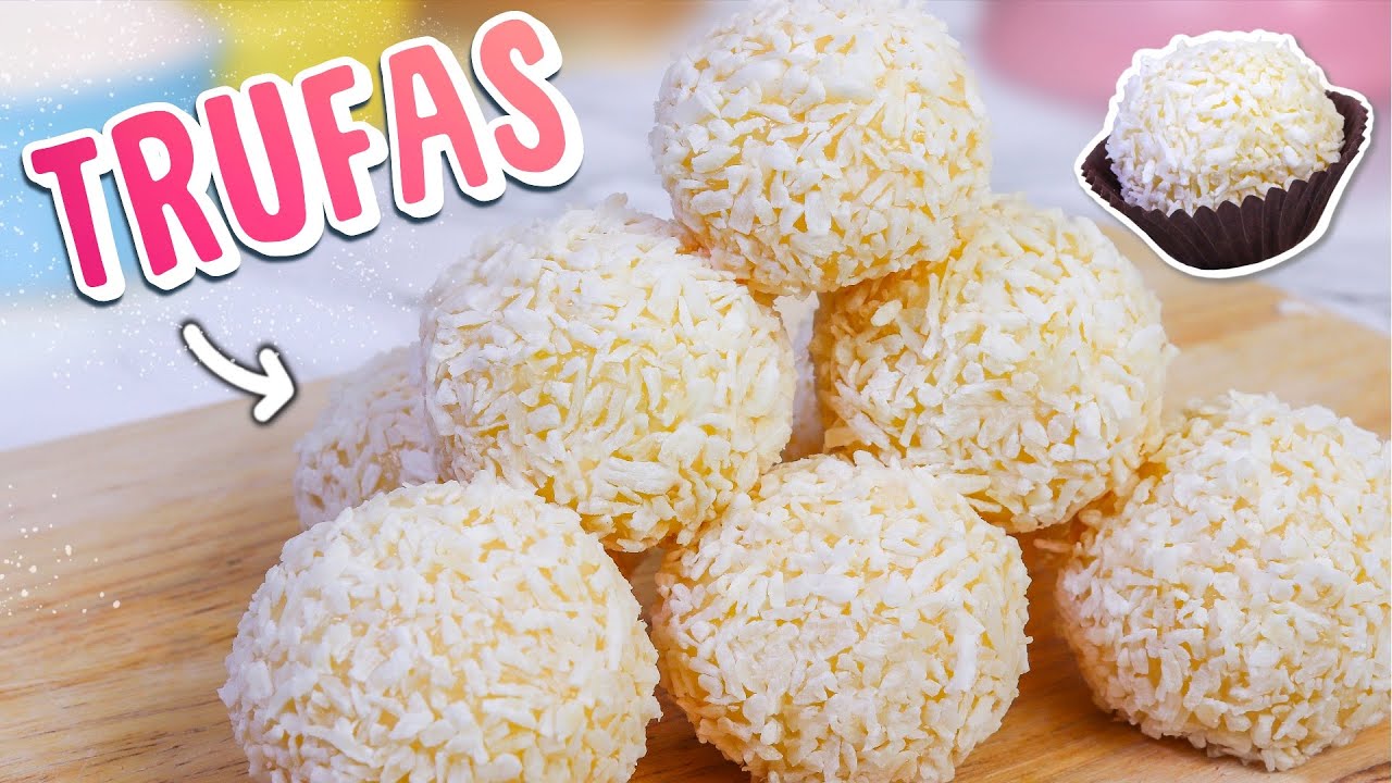 TRUFAS DE COCO con 3 INGREDIENTES CREMOSAS y DELICIOSAS! - Postres por el Mundo - Beijinho