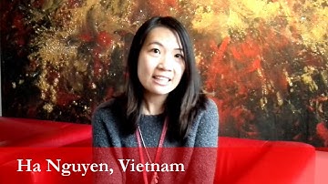 Ha Nguyen, student from Vietnam at the University of Ljubljana