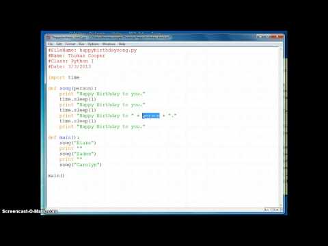 Python Song - Part 1