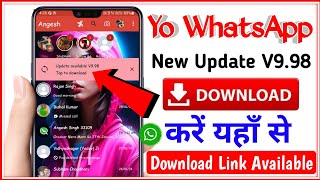 Yo Whatsapp New Update V9.98 Download Link 2024 || Yo Whatsapp New Update Download || #yowhatsapp screenshot 2