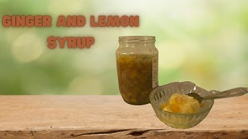 Easy Ginger and lemon syrup that goes with anything!
