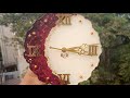 Resin Clock with Rose Petals #preservingmemories #resintutorials #resinclock #thecutetreasure