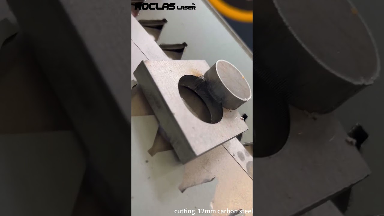 3000W laser machine cutting 12mm carbon steel 