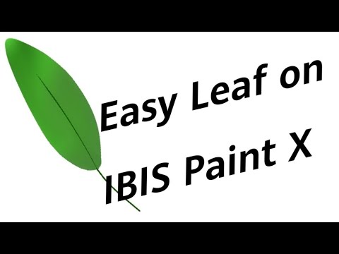 Easy Green Leaf on IBIS Paint X // D - ART #Shorts