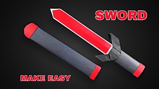 How to make Paper Sword | Ninja Sword Tutorial | Easy DIY |