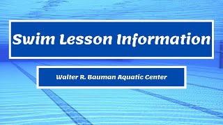 Swim Lessons:  Level 6