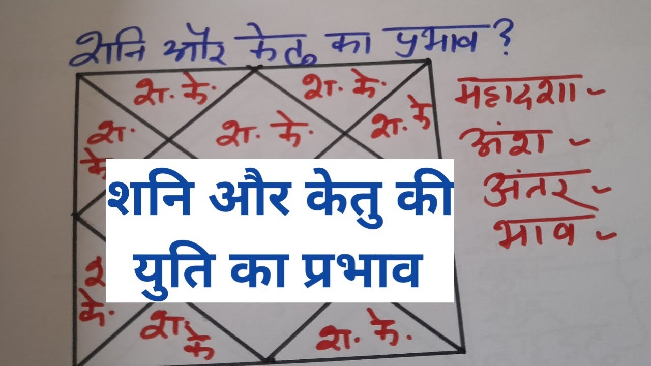 शनि केतु की युति का सभी भाव में प्रभाव, Effect of conjunction of saturn and ketu in all houses