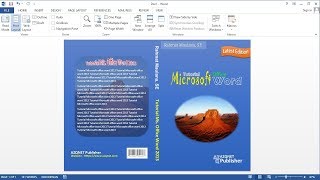 Microsoft word tutorial |How to Make a Book Cover Design in Ms Word 2013