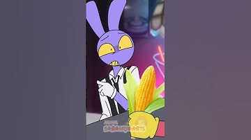 JAX SCARED OF CORN?!🌽 Amazing Digital Circus Animation #blockblast #hungrystudio #blockblastlove