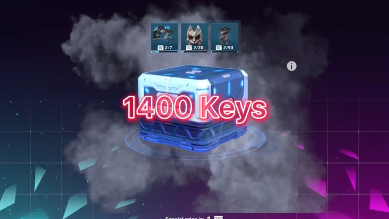 War Robots | 1400 Keys 7th Anniversary Special Event Chest Opening with Special Prizes