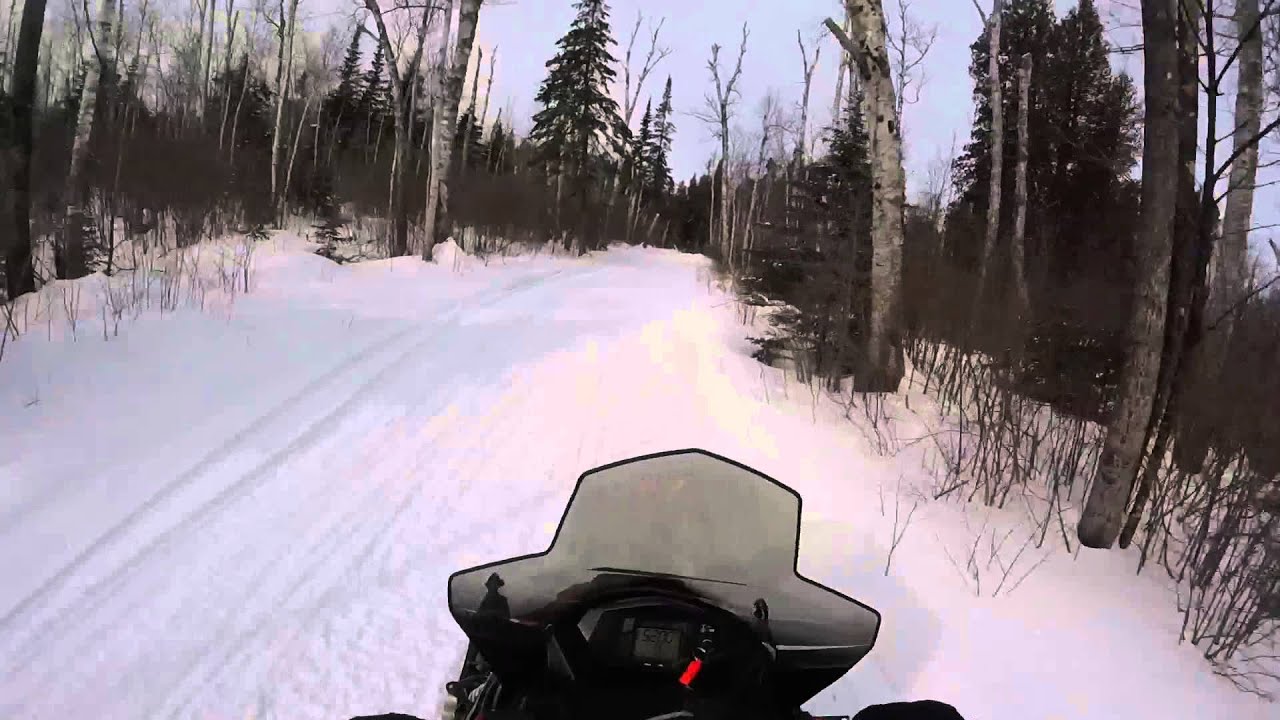 Snowmobile Trail Ride Silver Bay MN YouTube