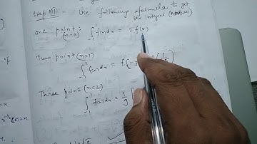 Quick Revision of Gauss Quadrature Formula| Direct Example| One point|Two Point| Three Point Formula