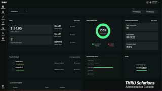 Thru Admin Console - Login & Dashboard Navigation