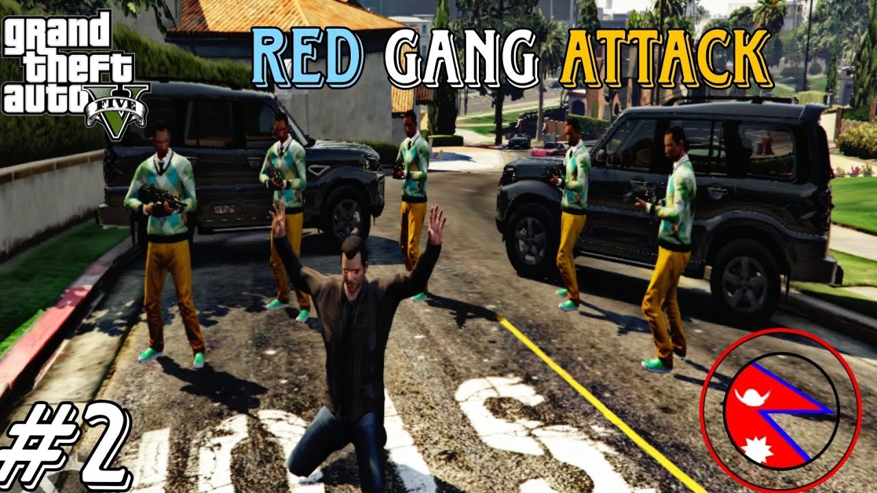 GTA-V RED GANG ATTACK ON MY JOB TIME 🇳🇵#2 