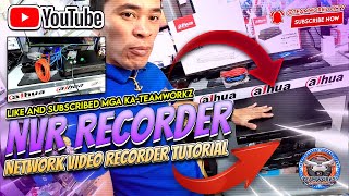 NVR NETWORK VIDEO RECORDER TUTORIAL TAGALOG +KAUNTING IDEA SA PAG GAMIT NG MED-CON VIA FIBER OPTIC