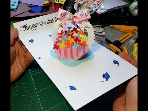 การ์ด 3 มิติสำหรับแสดงความยินดีวันรับปริญญา กล่องของขวัญ Pop up cards for congratulations graduate