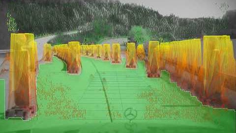 Free-space and Obstacle Computation on a Road Work