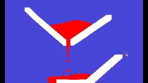 Two Phase CFD Example using LBM and SC forces