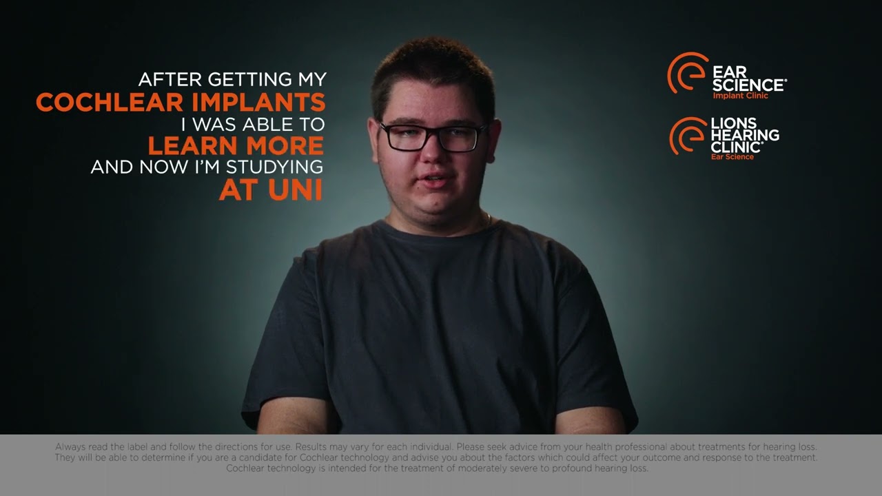 Hayden's cochlear implant helped him get into University | Ear Science Implant Clinic