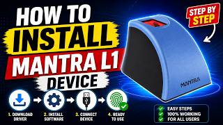 How to Install Mantra L1 Finger Print Device #mantra #mantrainstall #mantral1 #fingerprintdevice