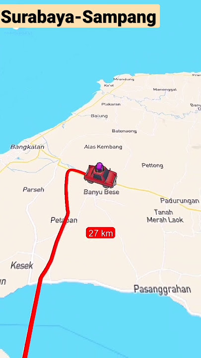 Travel Boast Surabaya-Sampang #maps #rute #surabaya #madura