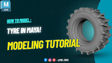 Tyre Modeling | Clean Topology | Maya | Tutorial | Full Modeling Video