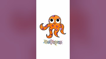 How to draw an octopus | easy drawing for kids | easy kids drawing #drawing4kids #viralvideo