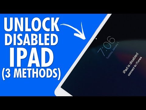 3 Ways to Unlock a Disabled iPad | How to Unlock Disabled iPad | iPad Disabled Connect to iTunes