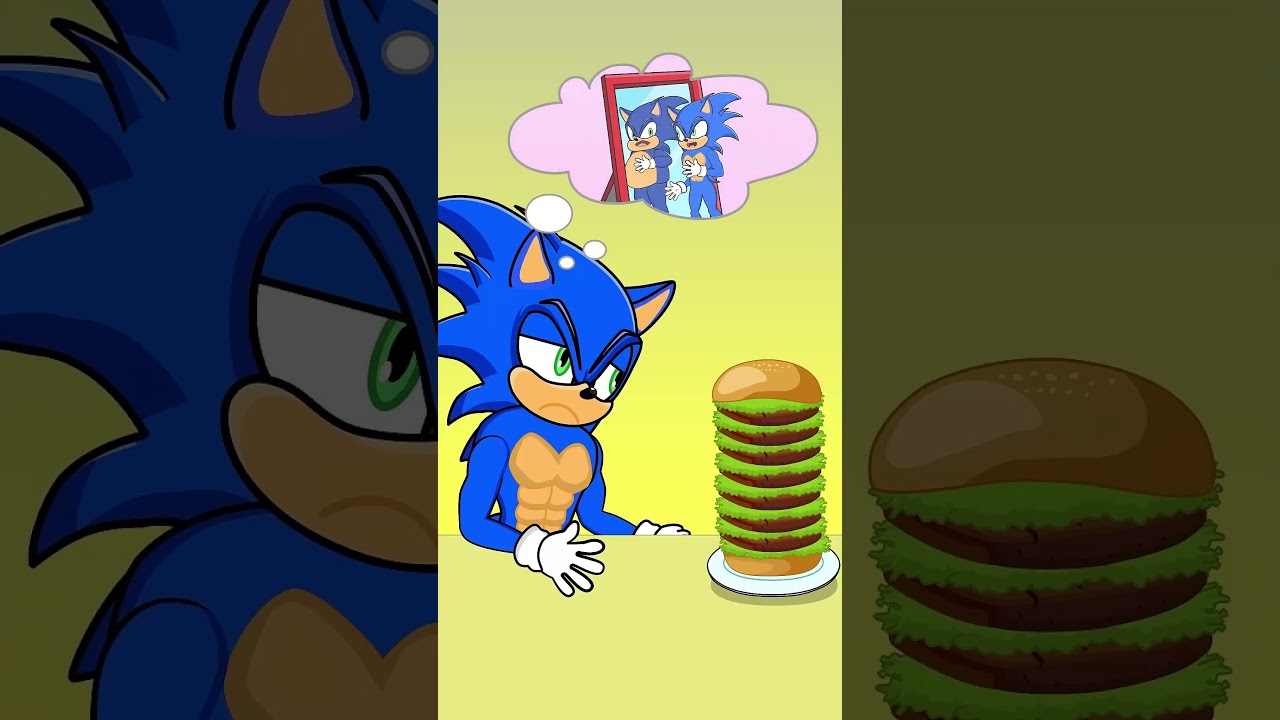 Sonic + Burgers = Chaos! 😂🍔 