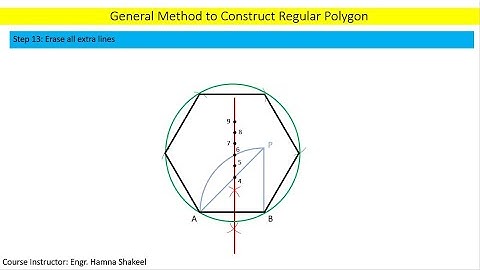 General Method to Construct Regular Polygon | Engineering Drawing | Polgons