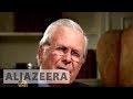 Rumsfeld in heated conversation with Al Jazeera