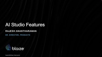Blaize:  AI Studio Features