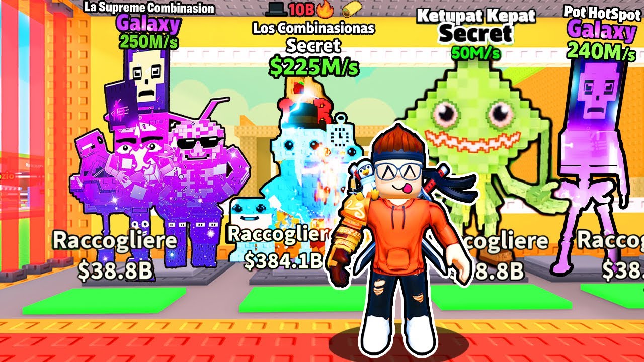 Sblocchiamo LA BASE ORO con i BRAINROT GALAXY più RARI su ROBLOX STEAL A BRAINROT!!