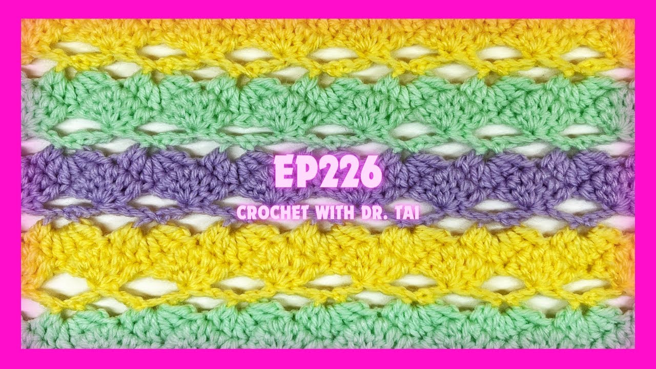 【EP226】 Crochet Heart Stitch Pattern Tutorial TRY IT!!!