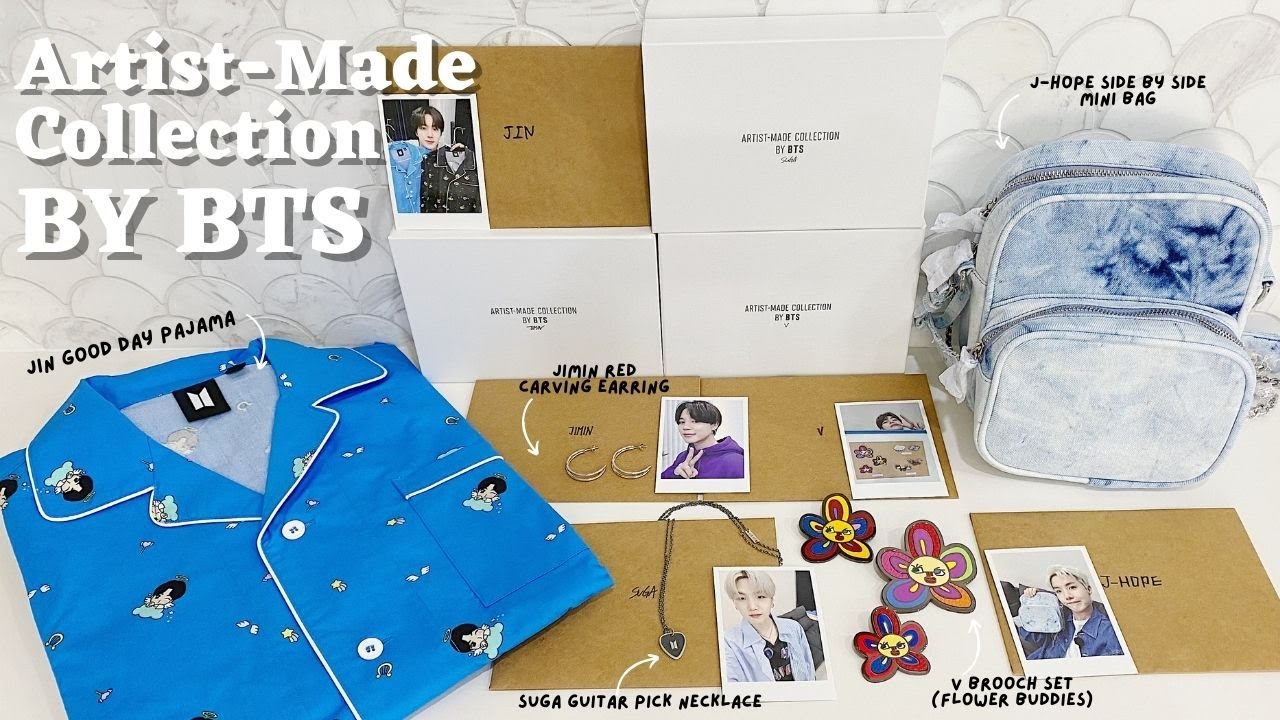 Artist-Made Collection BY BTS (JIN, SUGA, J-HOPE, JIMIN, V) | ASMR Unboxing  [4K]