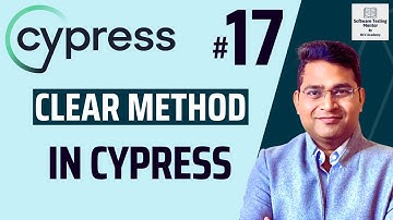 Cypress Tutorial #17 - Clear Method in Cypress