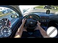 BMW E39 530D 193 HP Facelift German Autobahn (2001) | POV Test Drive Top Speed Onboard