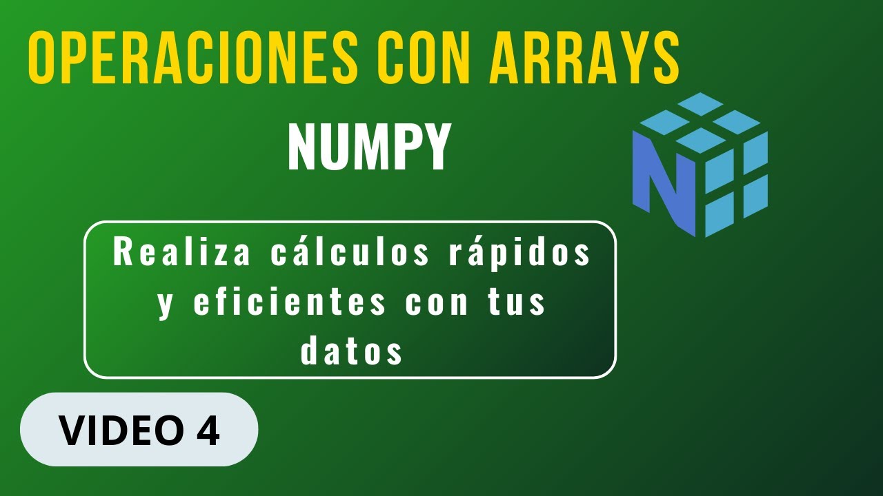 "🤖⚡️Operaciones con Arrays en NumPy: Arrays vs Escalares y Funciones ...