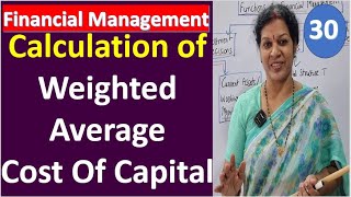 30. Calculation of Weighted Average Cost Of Capital from Financial Management Subject