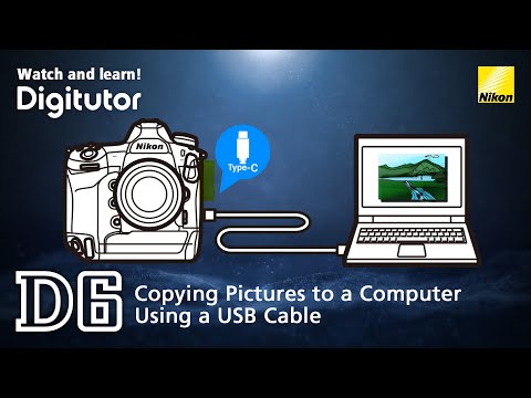 D6 1 Menyalin Gambar ke Komputer Menggunakan Kabel USB Digitator Nikon