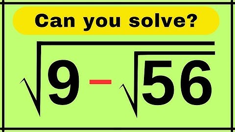 Japanese Math Olympiad | Very Interesting Square Root Algebra Problem | Can You Solve This?