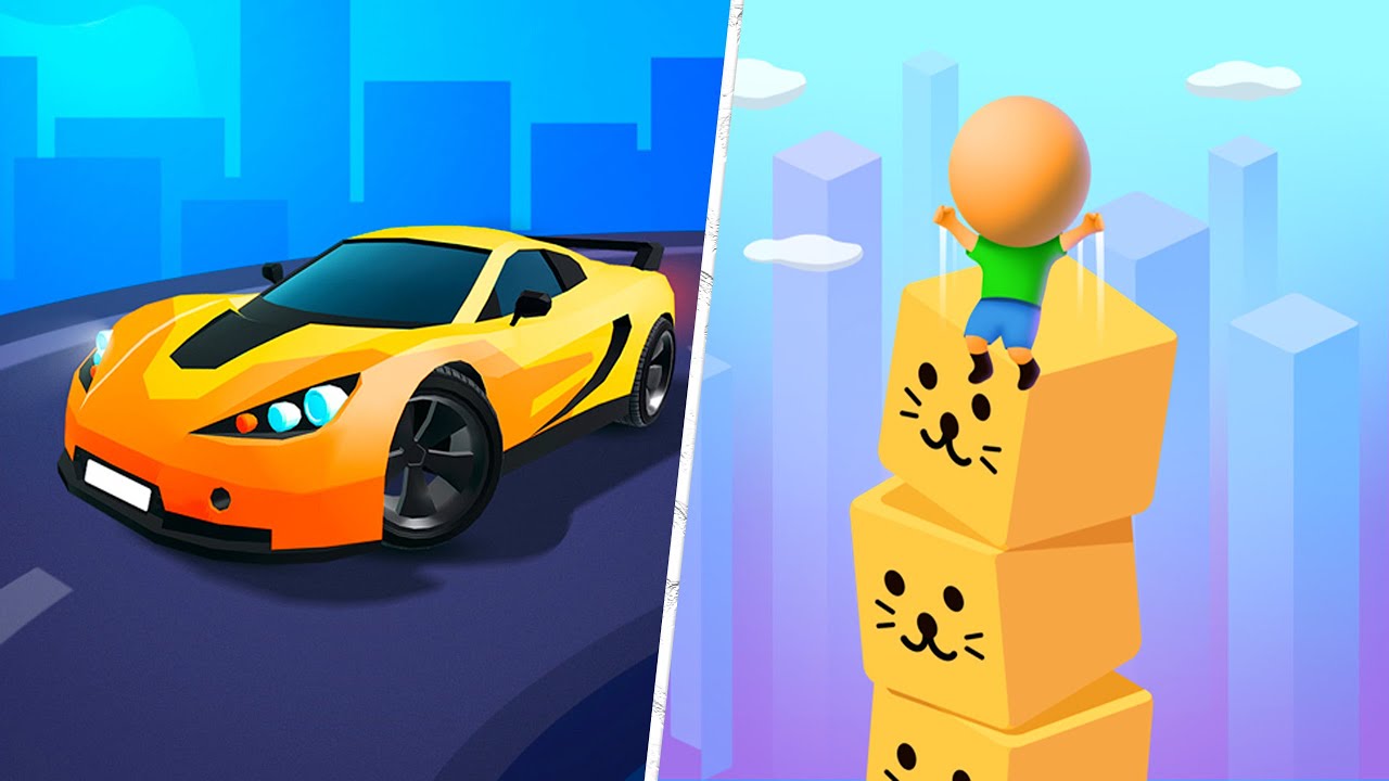 Satisfying Mobile Games 2023 Race Master 3D, Cube Surfer, Battery Run